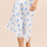 Rare London White maxi dress with blue flowers Photo 1