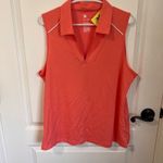 All In Motion Sleeveless Golf Polo Athletic Top Tulip Blush Trim XL NWT Photo 1