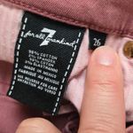 7 For All Mankind Mauve Pink High Waisted Ankle Color Skinny 7FAM Jeans Size 26 Photo 4