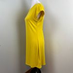 Free People Beach Rosalia Low Open Back Knit Mini Dress Golden Yellow Large Photo 5