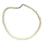 Vintage Short White Pearl Necklace Hook Closure Formal Preppy Necklace Photo 0