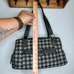 Croft & Barrow Croft & Barrow | Black and Gray Shoulder Bag with Structured Design 90s Y2K Photo 8