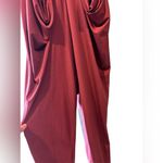 BCBGeneration  Burgundy Draped Jumpsuit Sz small Photo 1