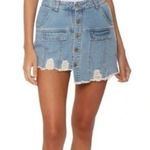 Raga  x MIXOLOGY Asymmetrical Denim Jean Skort Size Large New with Tag Photo 0