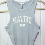 Garage Light Blue Malibu Crop Top Cami Kenny Tank Kentucky Blue Size PS Photo 0
