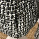 Sandro classic twee black/white single-breasted tweed blazer Size Medium Photo 6