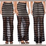 Alice + Olivia Ettley Black Semi Sheer Lace Maxi Skirt Size 2 NWT Photo 10