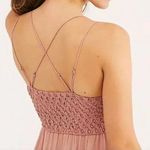 Free People ✨SALE Rose Pink Adella Slip Mini Dress Size S NWT Photo 2
