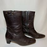 Antonio Melani  Womens Boots Sz 10M Mid Calf Brown Zip Studs Photo 2