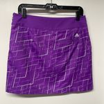 Adidas  Womens Purple White Clima Cool Tennis Skort Skirt Attached Shorts 4 Small Photo 1