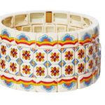 NWOT Roxanne assoulin Enamel Bracelet set of three Orange Photo 0