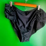 Hot Water Black 3X  Bikini‎ Swim Bottoms High Waist EUC! Photo 0
