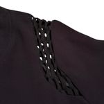 Generation Love Size S Mesh Shoulder Zip Bomber Jacket Black Edgy Going Out Top Photo 3