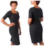 Betabrand  Executive Ponte Pinstripe Pencil Dress Size Medium Photo 9