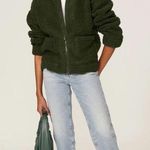 Splendid Green Faux Sherpa Jacket Photo 0