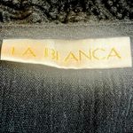 La Blanca  Swim Coverup Black Gauze Lace Embroidery V-neck Women’s Size Large Photo 9