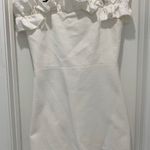Rebecca Taylor White Off Shoulder Dress - Ruffle Photo 3