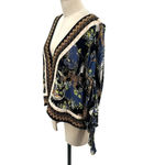 Free People  Catch‎ Me If You Can Top Black Leopard Print Size Small Photo 5