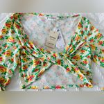 Mango Floral Twist-Front Crop Top vacation resort wear Photo 7