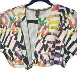 Cropped Open Front Cardigan XS Black Photo 7