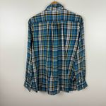Denim & Supply Ralph Lauren Ralph Lauren Denim & Supply Womens Utility Blue Yellow Plaid Button Down Shirt L Photo 6