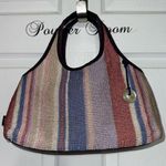 The Sak Striped Multicolor Restore Woven Crochet Handbag Tote Purse Summer Beach Photo 7