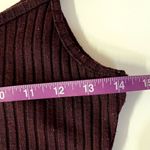Charlotte Russe Dark Burgundy Ribbed Midi Dress Size S GUC Photo 6