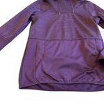 Columbia  Purple Pullover Sweater Drawstring Neck Front Pockets Stretch Size XS Photo 3