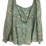 Torrid NEW  Cotton Dot Blouson Sleeve Smocked Top Milk Maid Cottagecore Dainty 2X Photo 4