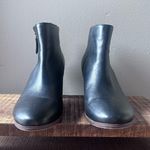 Crown Vintage Women's Ankle Boot SZ 10 Black Leather Sandy Booties Photo 10