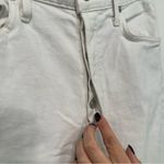 AGOLDE  Nico High Rise Slim Fit White Jeans Raw Hem 28 Photo 5