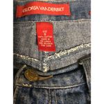 Gloria Vanderbilt Vintage  Denim Cotton Skirt Front Zip Pockets Size 8 Photo 2