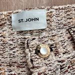 St. John Women’s Boucle Tweed Pant Size 8 Ivory Multi - Inseam 30” Photo 2