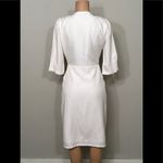 White wrap front coat dress. NWOT White Size undefined Photo 3