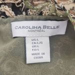 Carolina belle  Paisley Blouse with Ruffle Accents Size Large Boho Smocked Blouse Photo 5