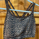 Kira Grace Criss Cross Straps Sports Bra/Yoga Top/Workout/Athletic/Athleisure M Brown Size M Photo 0