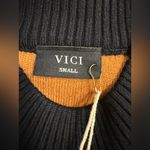 VICI Black and DarkTan Oversized Sweater Dress or Tunic Photo 2