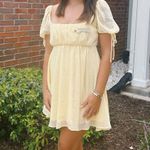 Lucy in the Sky  Mini Dress Yellow Photo 1