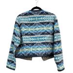 Pendleton Southwest Wool and Leather Trim Open Cropped Shrug Jacket Large Photo 1