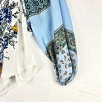 Free People Positano Print Blouse Size Small NWT Ivory Combo Floral Paisley Photo 7