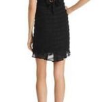 Bardot BLACK GOTH COCKTAIL LINED CRISS CROSS VNECK BACK TIE DRESS M Photo 1