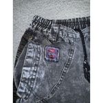 Vintage Academy Denim Joggers Pants Women Juniors 14 Acid Wash 80s 90s Black Photo 8