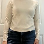 Old Navy Cream Mock Neck Top Photo 0