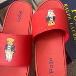 Polo Ralph Lauren Red Slides Photo 0