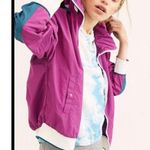 Free People  Size L Jacket Windbreaker Highline Bomber Color Block Long Sleeve Photo 0