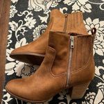 Dolce Vita Sz 9.5 Cognac Booties EUC Faux Suede Tan Photo 0