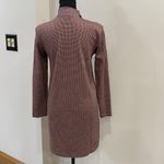 ZARA Houndstooth Shift Dress with 1/4 zip front size S Photo 3