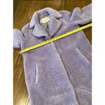 Stand Studio Purple Camille Fuzzy Cocoon Sherpa Faux Fur wool blend Coat 6 / 38 Photo 3