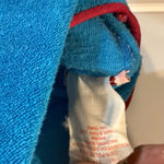 Vintage Dutchess Terry Cloth Maxi Dress Medium Asymmetrical Pool Coverup Blue Photo 8