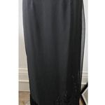 Ann Taylor Skirt black A line sheer embroidered floral embellished maxi skirt 6 Photo 0
